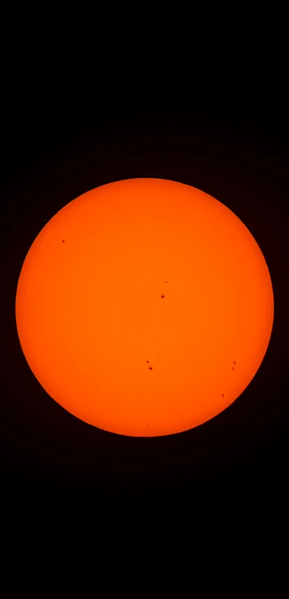 Fotografía de la fotosfera solar con el filtro Solar del SeeStar
